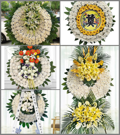 广东汕尾市海丰县梅陇镇新寮村花圈速递